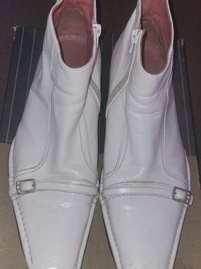 Joghost White men's Pointed Toe Ankle Boots - Leather